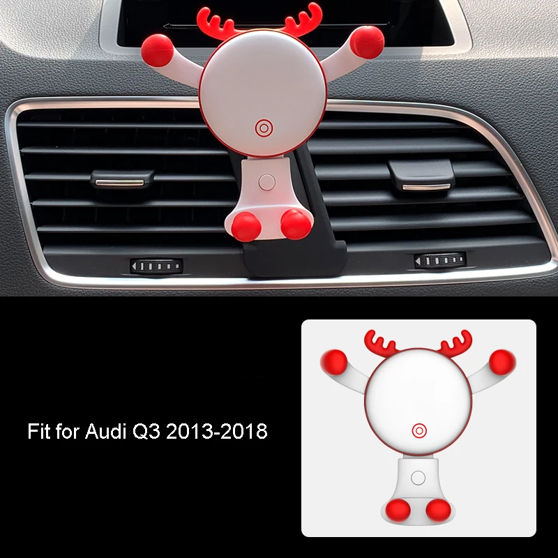 Автомобильный держатель для телефона на вентиляционное отверстие гравитационная подставка для Audi Q3 2013- gps держатель для мобильного телефона авто аксессуары для интерьера