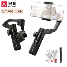Aochuan smart xr 3-axis handheld cardan telefone estabilizador selfie vara para iphone 12 11 x huawei xiaomi vs snoppa/hohem isconstante x