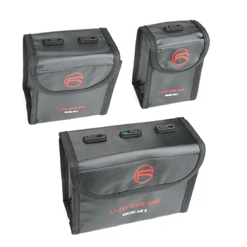 

Mavic Air 2 Drone Battery Case Fire-proof Safety Bag for DJI Mavic Air 2 Accessories 3 Batteries Protective Box Anti-Dust Cover