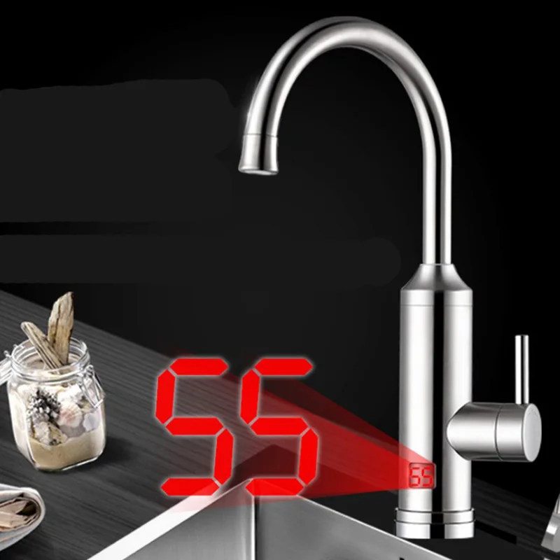

Electric Faucet Fast Hot Water Heater Kitchen Bathroom Faucet Fast Hot Water Tap Accessories Constant Temperature Digital Displa