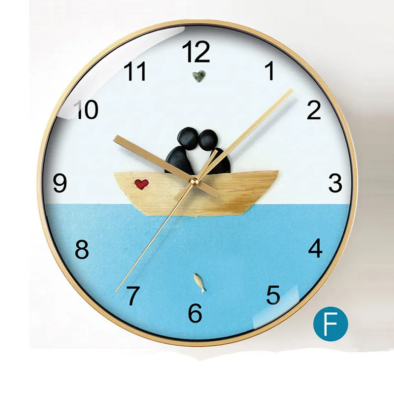 Fun Couple Cartoon Decorative Wall Clock Simple Couple Bird Home Decoration  Clock - Wall Clocks - AliExpress