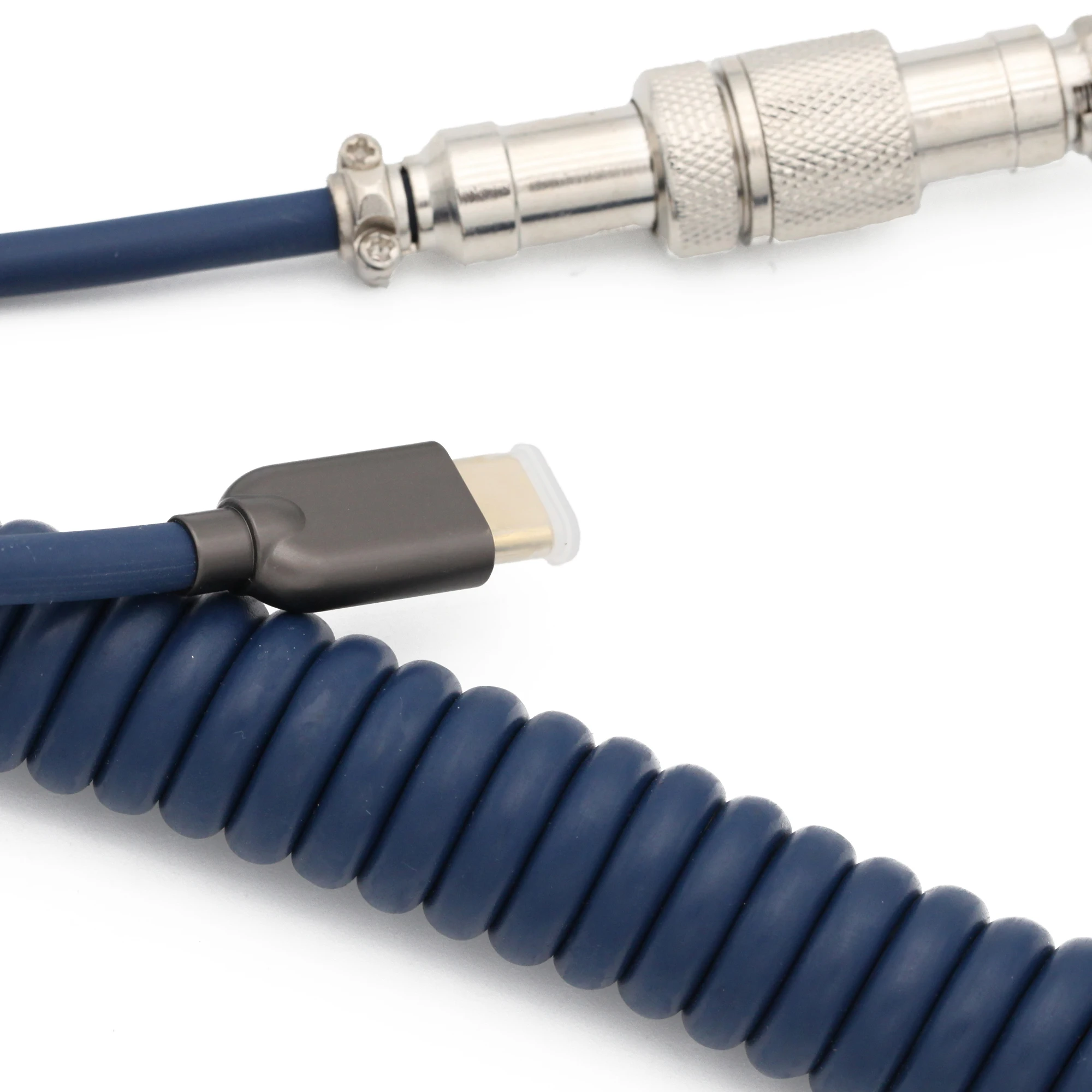 GKs космический кабель Авиатор темно синий индивидуальный usb c порт спиральный