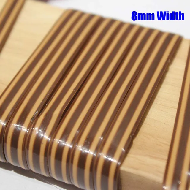 10 Meters PE Gradient Flat Synthetic Rattan Material Roll Handmade Weaving Rope Repair Furniture Bed Sofa Chair Table Basket 24