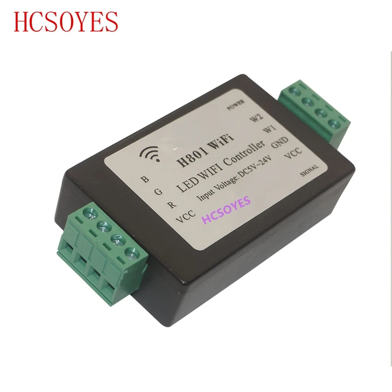 H801 RGBW светодиодный WIFI контроллер LED RGB контроллер DC5-24V вход 5CH* 4A выход для 5050 2835 3528 SMD светодиодный полосы светящаяся лента