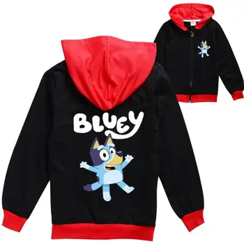 

Fall Fashion Toddler Girl Shirts Christmas Clothing Cotton Bingo Bluey Cartoon Dogs Shirt Teen Boys Tops Hoodied Kids Clothes