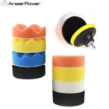 

10PCS Car Polishing Pad 80mm 3 " Auto Sponge Wool Polisher Pad For Can Be Used M14 Floor Car Polijstmachine Electric Drill