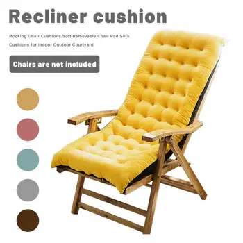 

Long Cushion Rocking Chair Cushion Thicken Foldable Recliner Chair Pad Sofa Couch Seat Cushion Pads Garden Lounger Mat