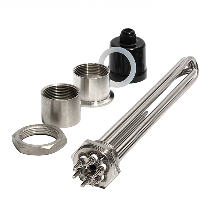 Description Picture 6 of item1 1/2" BSP/DN40 Water Heating Element for Brewery and Distilling Machine with Ground Screw and Probe 3KW/4.5KW/6KW/9KW/12KW