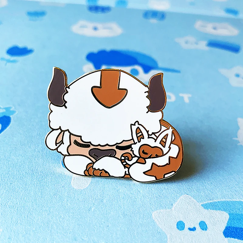 AVATAR the Last Airbender Appa Momo брошь булавки эмалированные металлические значки булавка на