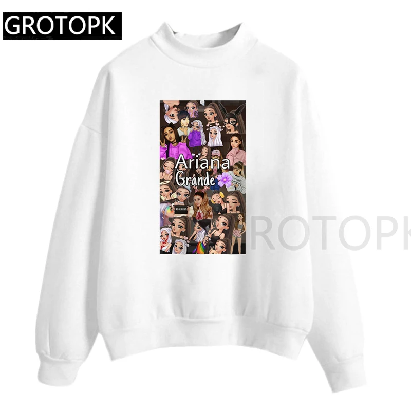 Новые женские толстовки с капюшоном Ariana Grande Vogue с принтом в стиле Харадзюку С Капюшоном, уличная одежда
