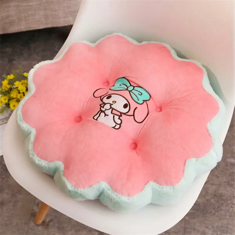Cartoon cute Flower Biscuit Modeling Plush Cushion Sofa Pillow winter thickening office chair cushion backrest
