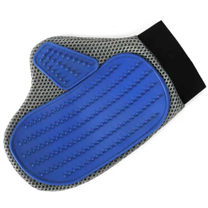 Gray Blue Массажная щетка для удаления волос для ухода и чистки кошек - Цвет: Gray Blue