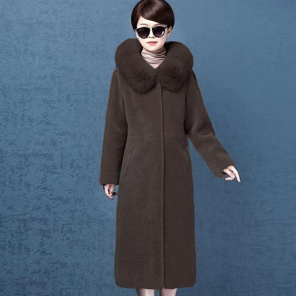 

Imitation sheep shearer coat women 2020 new medium and large fur coat thickened