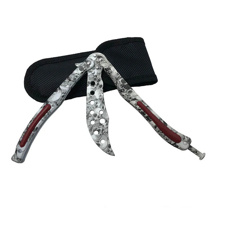 1119 Бабочка в ноже balisong Karambit складной нож Лезвие подарок для мужчин тренировочный нож Практичный Нож не заточенный с отверткой - Цвет: 1119