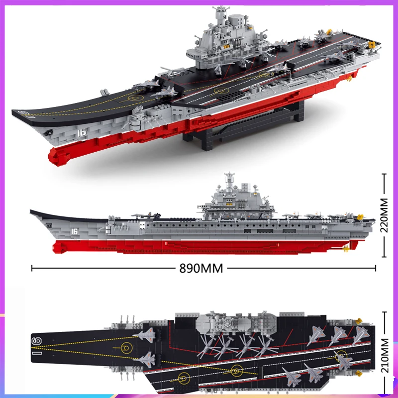 

1875pcs Airplane Aircraft Carrier Sets Building Blocks Sluban 0388 Military Ship Navy Submarine Enlighten Bricks Toys for Boy
