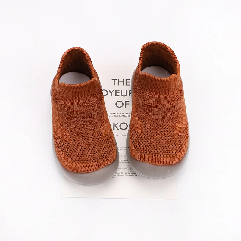 2020 Autumn Baby Girls Boys Casual Shoes Soft Bottom Toddler Shoes Comfortable Non-slip Outdoor Children KIds Knitted Shoes
