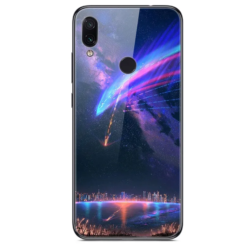 Dành Cho Xiaomi Redmi Note 7 Case Kính Cường Lực Tranh Ốp Lưng Cho Xiaomi Redmi Note7 6.3 "Fundas Coque Redmi NOTE 7 PRO Túi phone cases for xiaomi Cases For Xiaomi