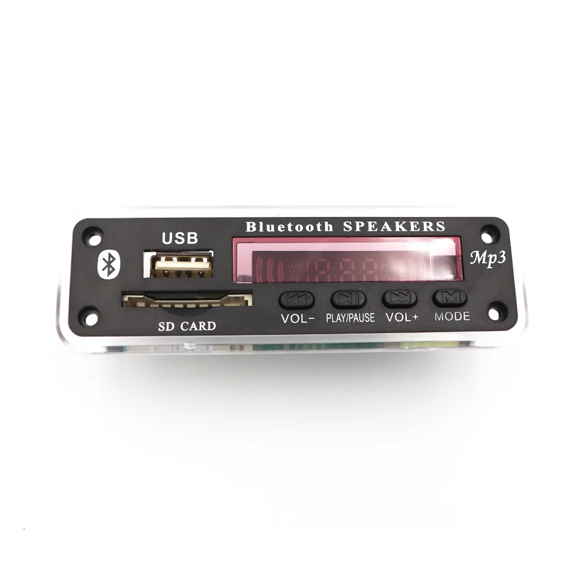12 В Автомобильный Bluetooth MP3 WMA декодер плата модуль Поддержка USB SD AUX FM аудио радио WAV FLAC APE для автомобильных аксессуаров