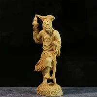 Exquisite Wooden Eight Immortals Crossing the Sea Sculpture, Handcrafted Daoist Figures for Longevity and Home Decoration 2