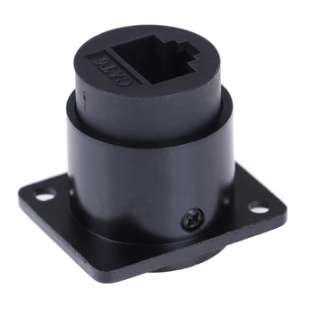 

D-type Module RJ45 Socket Cable Female Signal Connector Cat6 Panel Mount Network Ethernet Extension Interface Adapter