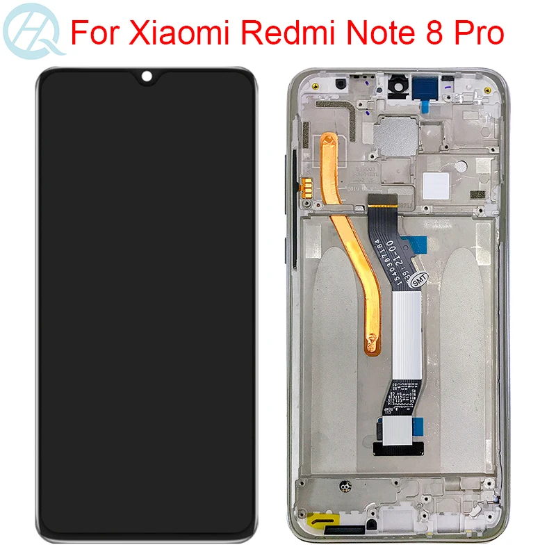 Оригинальный дисплей для Xiaomi Redmi Note 8 Pro ЖК с рамкой 6 53 дюйма Note8 сенсорным экраном