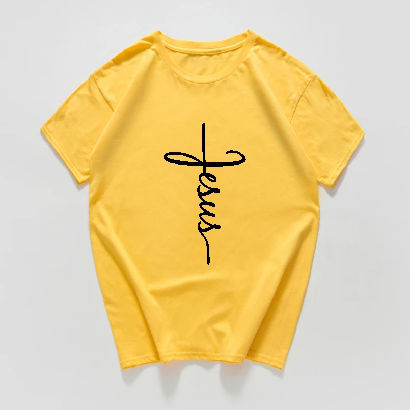 Винтажная Футболка Для женщин Летняя футболка Jesus христианский крест Уличная Топы Женская футболка Для женщин одежда в стиле хип-хоп Харадзюку