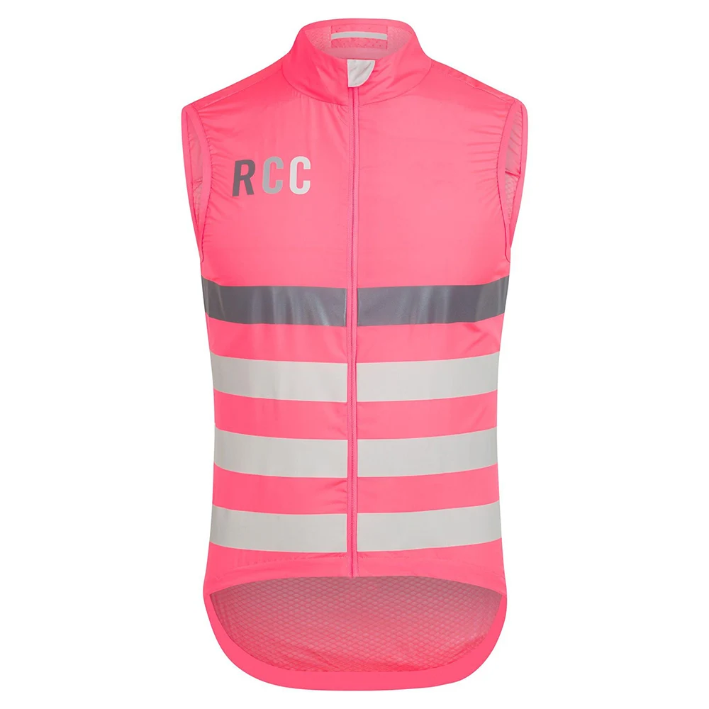 RCC высококачественный жилет для езды на велосипеде ветровая жилетка для езды без рукавов Джерси ветрозащитные куртки для велоспорта Одежда на холодную погоду - Цвет: pink