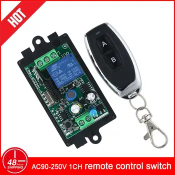 

KTNNKG 433MHz 220V Lamp Wireless Remote Control Switch ON/OFF AC110V Remote Control Receiver Transmitter For Led Lights Bulb DIY