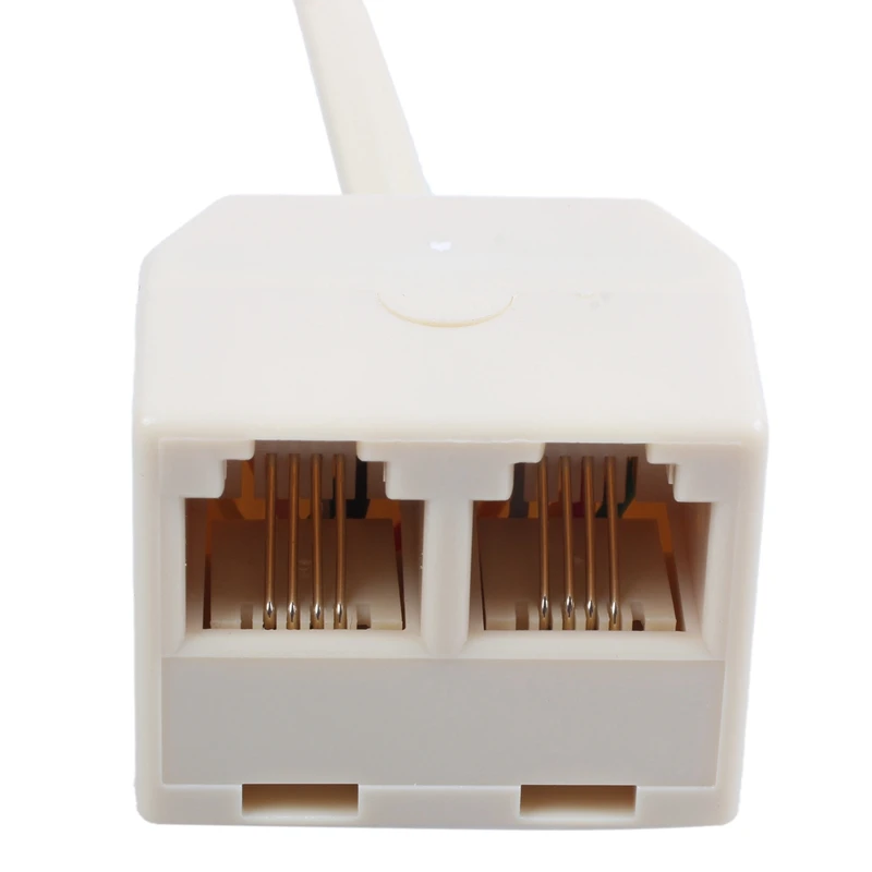 RJ 11 6P 4 C коннектор 2 x jack port M / F сплиттер телефонный адаптер кабель
