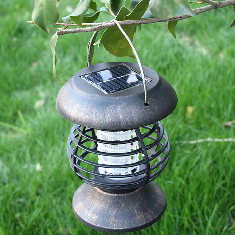 

Portable Waterproof Garden Solar Power LED Mosquito Repeller Lamp Insect Killer