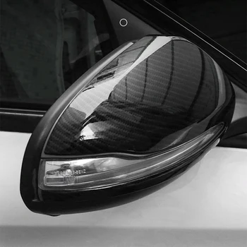

Hot New Carbon Fiber Car Rear View Mirror Protective Cover Interior Accessories 1 Pair for Benz Mercedes C200L E300L GLC260