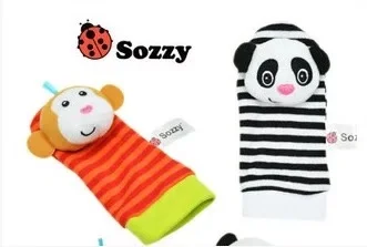 14 socks rattle Погремушка, игрушки для малышей, детские носки на запястье, погремушка для малышей 0-24 месяцев, Sozzy, детская игрушка для новорожденных, милые Мультяшные погремушки для малышей - Цвет: 14 socks rattle