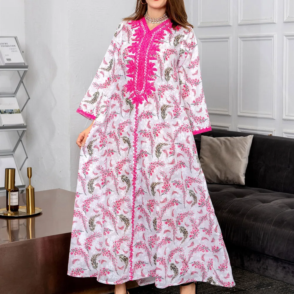 

Eid Mubarak Abaya Dubai Turkey Muslim Hijab Dress Kaftan Islam Clothing Abayas Dresses For Women Robe Musulman Femme Vestidos