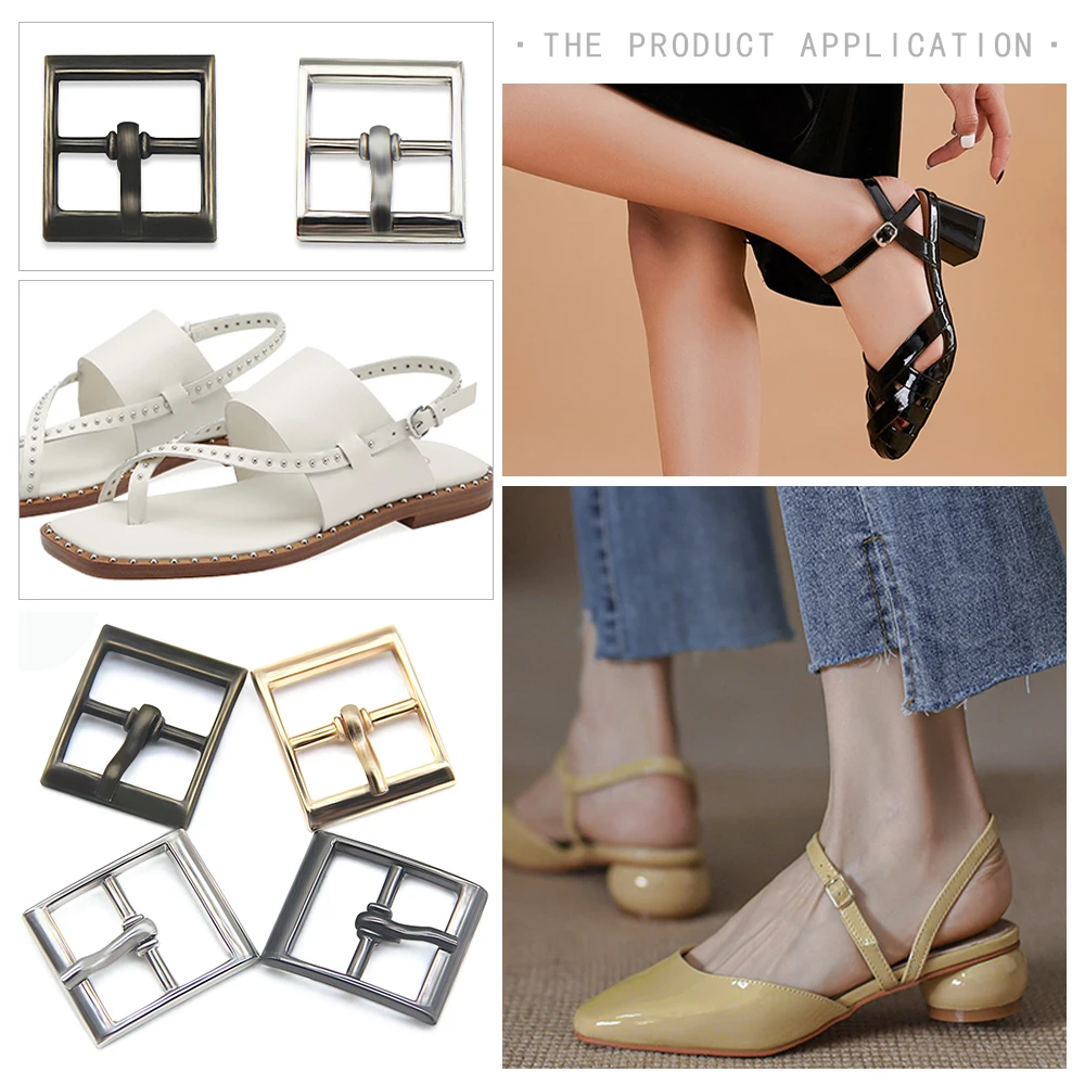 20pcs/lot 16mm silver bronze gold Square metal shoes bag Belt Buckles decoration DIY Accessory Sewing