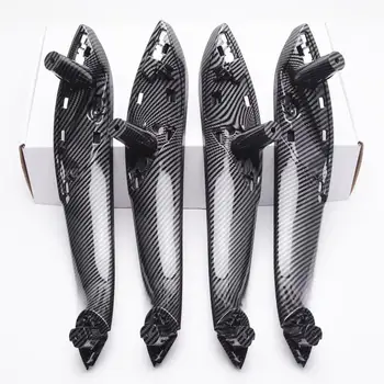 

7pcs Car Handle For BMW F30 F32 3 Series Carbon Fiber Color Armrest Handle Bar Pull Carrier Front Rear Door Panel Pull Cover