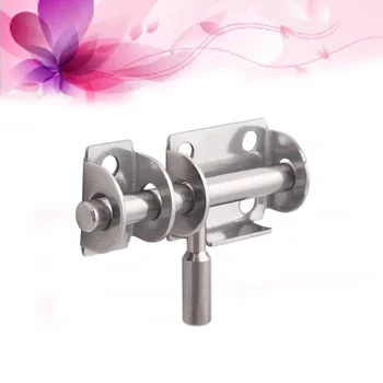 

Stainless Steel Safety Door Bolts Latches Anti-Theft Lock Buckle Thickened Stainless Steel Bedroom Door and Window Latch (Silver