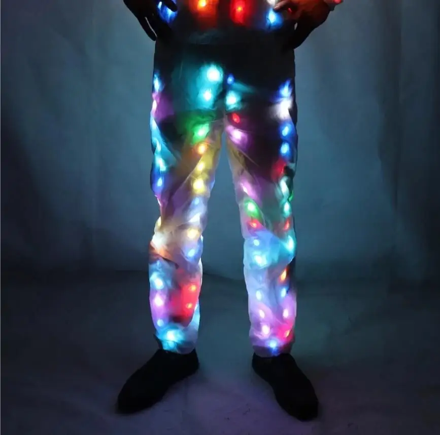 

Illuminating Light Pants Creative Waterproof Clothes Dancing LED Lighs Pant Christmas Party Clothes Luminous Costume
