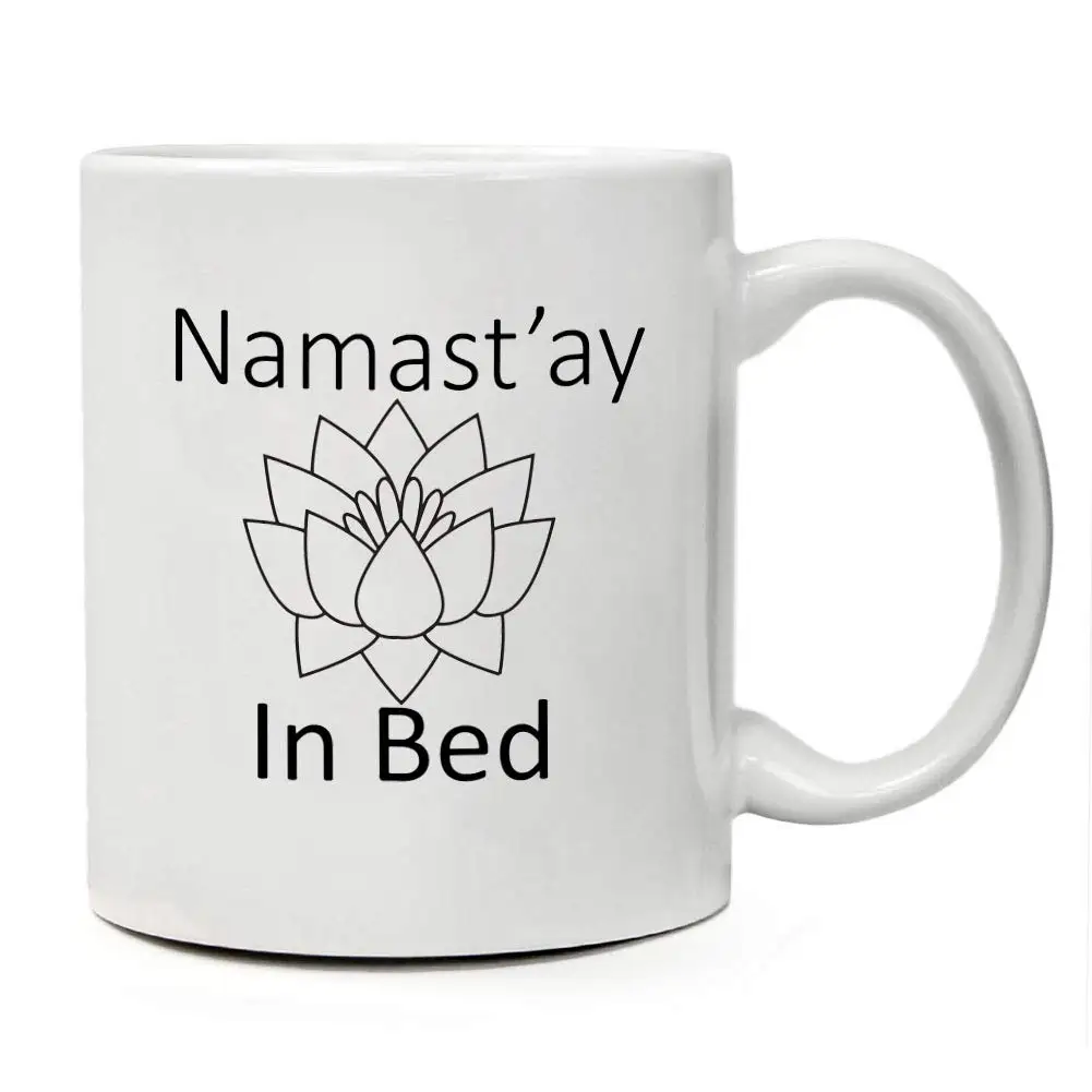 Керамическая кружка Namastay in Bed 11 унций уникальный подарок лучший офисный для