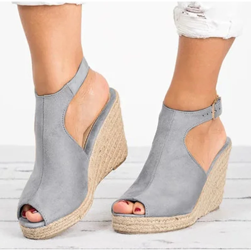 Vanessas women’s peep toe slingbacks platform wedges sandals
