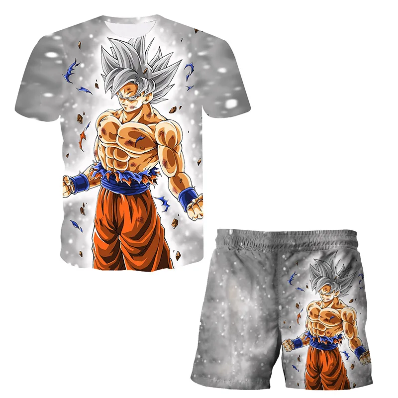 Conjunto de camiseta y pantalón de manga corta de para niños, ropa deportiva para niños de a 14 años, 2 uds. - AliExpress