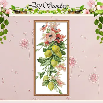 

Countless rich fruits flower painting counted11CT 14CT Cross Stitch Set Wholesale DIY Cross-stitch Kit Embroidery Needlework