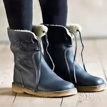 Женские зимние ботинки; Зимние ботильоны на плоской платформе; Новые повседневные Ботинки martin; Bota Feminina; дизайнерская обувь; Botas Mujer; Размеры 35-43