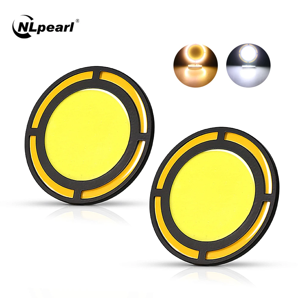 NlpearL 2x автомобиль светильник сборки круглый дневные светодиодные ходовые s цвет: