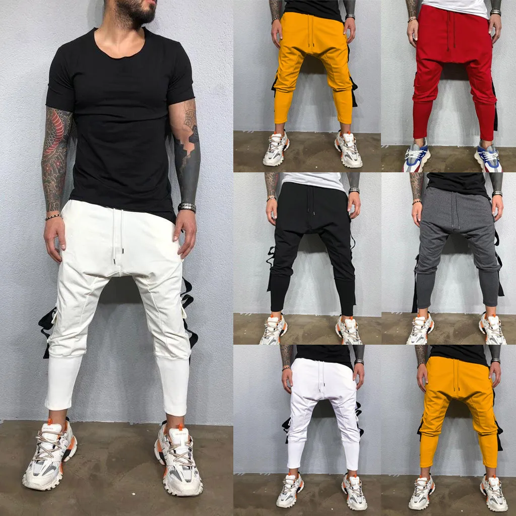 

Fashion Men's Casual Outdoors Pocket Multi-pocket Work Trouser Cargo Long Pantsstranger things hoodies pokemon tactical pants