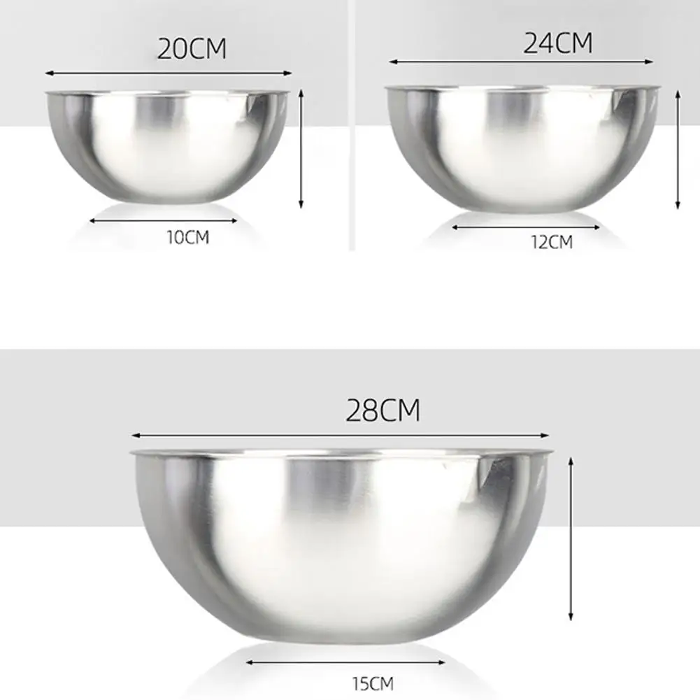 Tigela De Mistura Aço Inoxidável Whisking Bowl