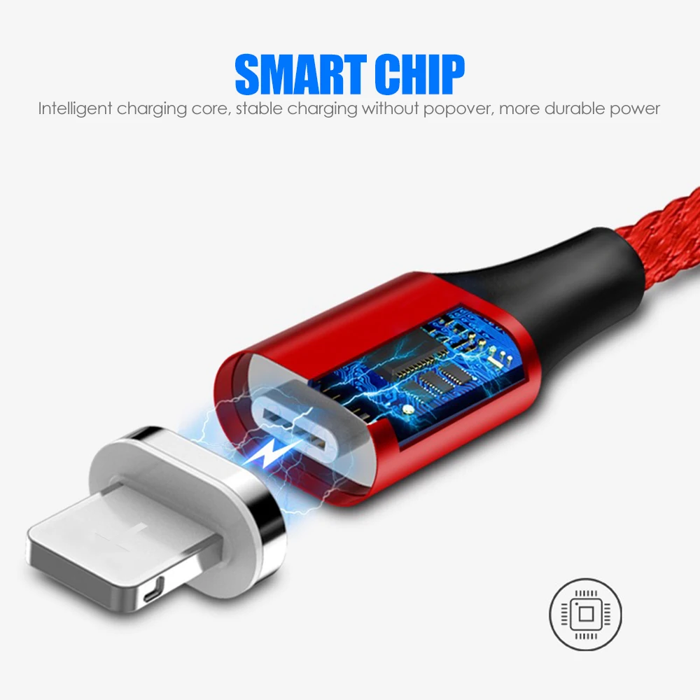 Магнитный зарядный кабель для быстрой зарядки Micro usb type-C кабель для мобильного телефона iPhone кабель для Xiaomi type-C Android Магнитный шнур