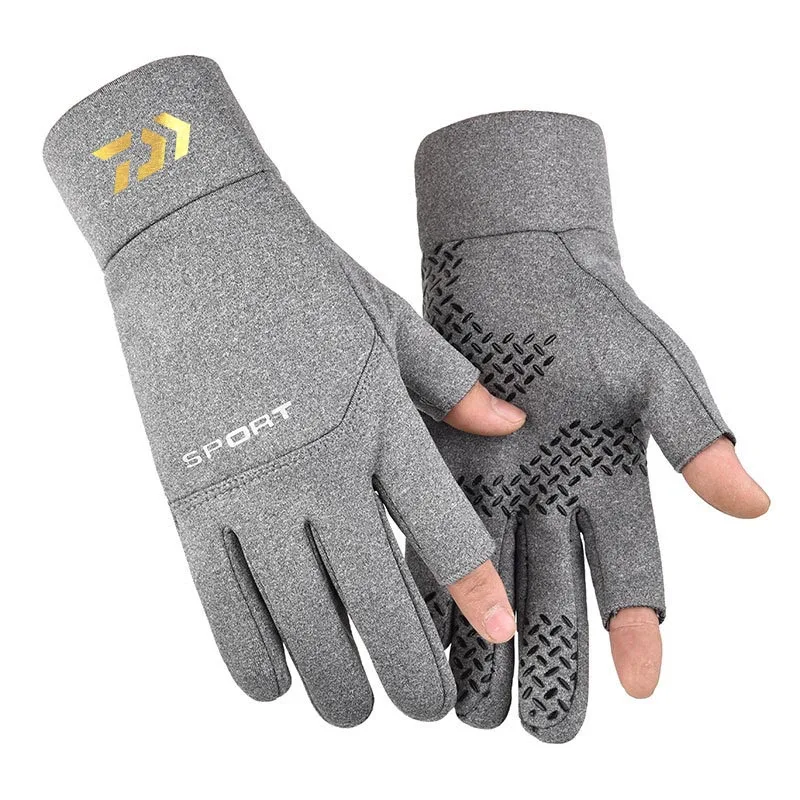 Winter Sports Fingerless Fishing Gloves Warm Half Finger Thick Anti-Slip  Waterproof Bike Cycling Full Finger Fishing Glove - AliExpress