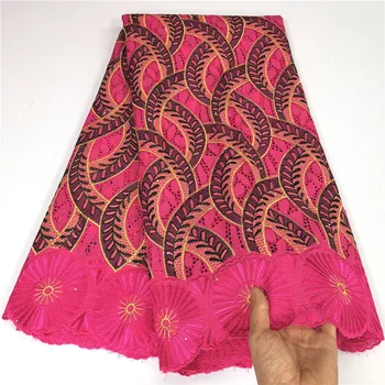 

5 yard Swiss lace fabric 2020 latest heavy beaded embroidery African fabrics Swiss voile Dry lace popular Dubai style 9L102801