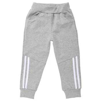 

27kids Autumn Boys And Grils Sweatpants Middle Waist Cotton Fabrice Breathable For PE Class Kids Trousers For 2-9 Year