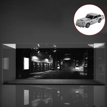 

Building Block Acrylic Dustproof Display Box Show Box for Aston Martin 007 10262(Display Box Included Only-2 Lights Rechargeable